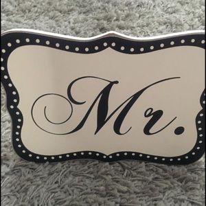 Hobby Lobby | Accents | Hobby Lobby Mr Mrs Signs | Poshmark